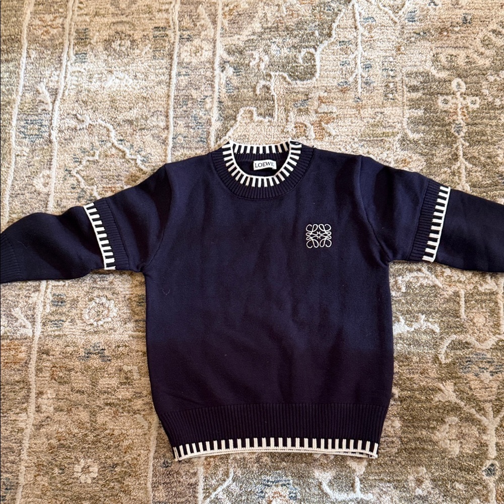 Loewe Navy Blue Kid's Sweater